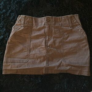 Brown Denim Skirt